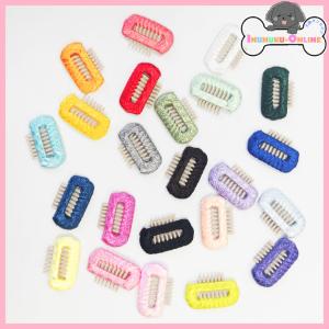 オリジナル 23色 ミニサイズ コーム付き パッチン留め