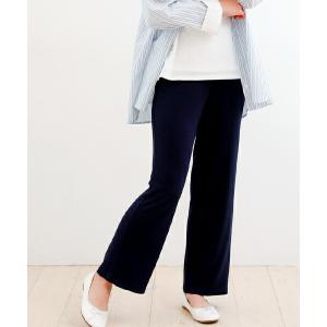 犬印本舗 とろみリブ らくちんパンツ ストレー...の詳細画像3