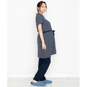 犬印本舗 半袖 ボーダー マタニティパジャマ ...の詳細画像4