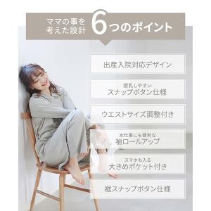 犬印本舗 マタニティパジャマ ワッフル 長袖 ...の詳細画像3