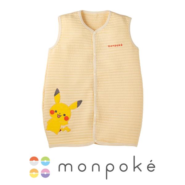 モンポケ 日本製 ニットキルト スリーパー 赤ちゃん ベビー 新生児 めくれ防止 寝返り ボタン 綿...