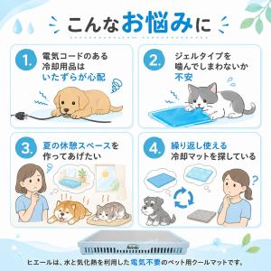 犬 猫 ひんやり マット ヒエール 暑さ対策 ...の詳細画像2
