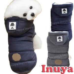 （ SPZ ） 犬服 （ BABY 髭 ダウン 風 ジャケット ） 小型犬 ノースリーブ 裏フリース 秋 冬服 ペット 犬 洋服 おしゃれ