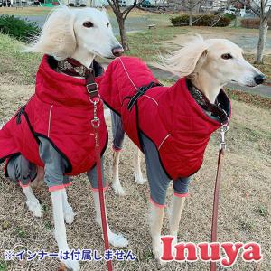 （ あすつく ） 犬 犬服 冬服 （ ハイネック バックル付き キルティング コート レッド ） 暖かい ジャケット 防寒 フリース 秋 冬 asmpet 暖か 秋 大型犬｜inuya