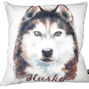 Needlepointシベリアンハスキー　クッションカバー クッション カバー のみ 45×45cm アラスカンマラミュート ハスキー