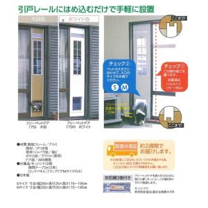 フリーペットドア プードル等 M サッシ ドア ペット 小型犬 猫 猫 ゲート ゲート チワワ 犬屋 プードル等 犬屋 Cf M Df M Leaps M175 犬屋 店クラシック大好評 高品質一番
