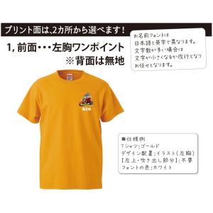 (名入れ サービス) 半袖 綿 Tシャツ ちょ...の詳細画像2