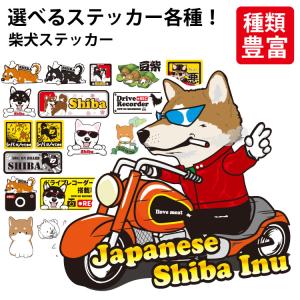 選べる （ ステッカー 柴犬 ） しばけん しばいぬ イヌ 犬 いぬ オリジナル グッズ 雑貨 ペット 車 カーステッカー 犬屋 いぬや inuya かわいい 可愛い かっこい｜inuya