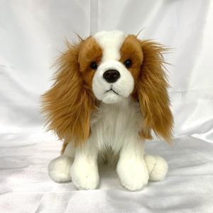 犬 キャバリア ぬいぐるみ 座り おもちゃ ラッピング 雑貨