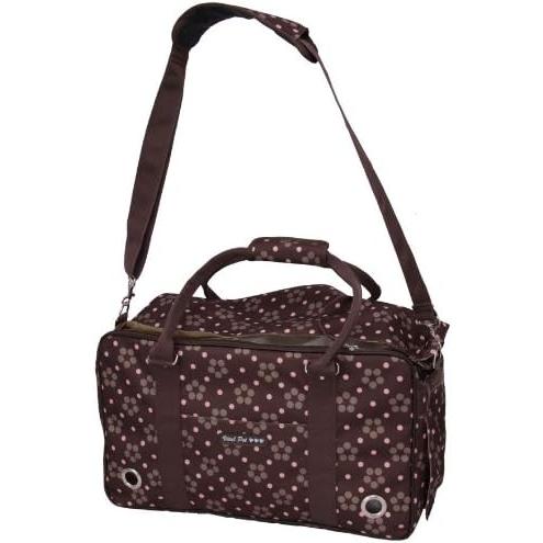 【アウトレット】バイタルペット(VitalPet) ペットバッグ "ドット花柄トート"(Ｍ) ブラウ...