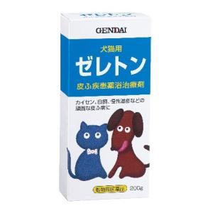 【送料無料】現代製薬「ゼレトン  200g」 （動物用医薬品）【レターパックプラス発送】｜inuyashan