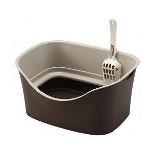 ボンビアルコン ラクラク猫トイレ Wブロック ブラウン