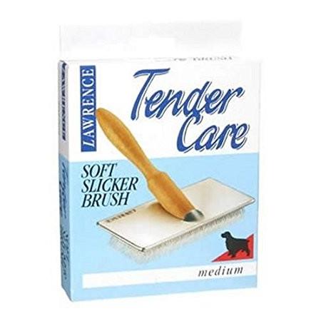 ローレンス ソフトスリッカーブラシ Mサイズ（中型犬用）【定形外発送・配達日時指定不可】