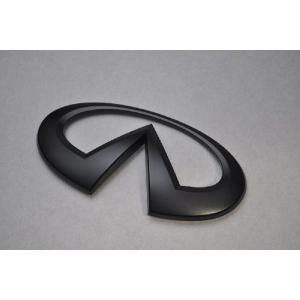マットブラック/ピアノブラック エンブレム 送料無料 V37系