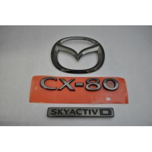 カラー エンブレム 送料無料 KL3R3P CX−80 リア3点セット
