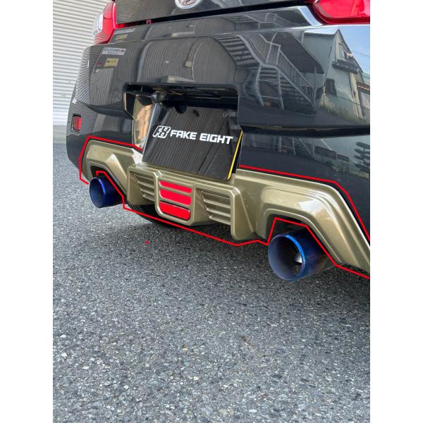 フェイクエイト　コペンエクスプレイ　リアディフーザー　エアロ　塗装済み　送料込み