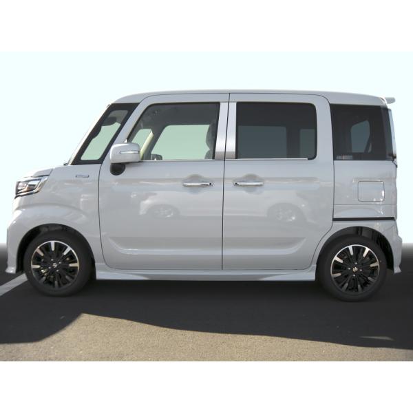 ＭＫ５３Ｓ　スペーシア/スペーシアカスタム　ステンレス　ドアモール　送料無料　鏡面ＨＹＰＥＲ　カーパ...