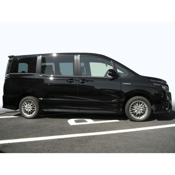 ステンレス　ピラー　送料無料　ＺＲＲ/ＺＷＲ８０　ノア　８Ｐ　ヘアライン　ブラック　カーパーツ