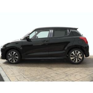 スイフト ZC72S ZD72S 超鏡面 ステンレス ブラック メッキ ピラー
