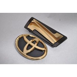 カラー　エンブレム　送料無料　ＺＲＲ８０系　ノア　ゴールド　２点　カーパーツ　純正　メッキ