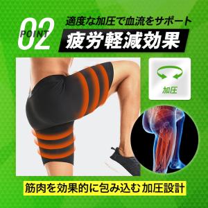 スポーツタイツ ショート ハーフ コンプレッシ...の詳細画像4