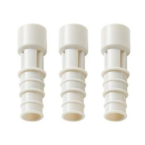 伊勢藤 エアコン排水ホース用防虫キャップ ホワイト 径2×6.5 日本製_エアコンホースに差し込むだけ I-578-3 3個組入