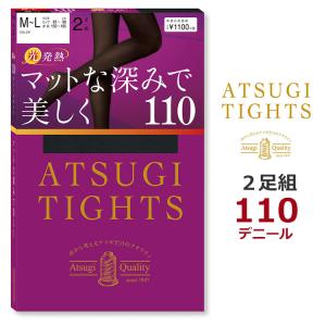 アツギ ATSUGI TIGHTS マットな深みで美しく タイツ 2足組 110デニール 全6色 S-LL FP11112P