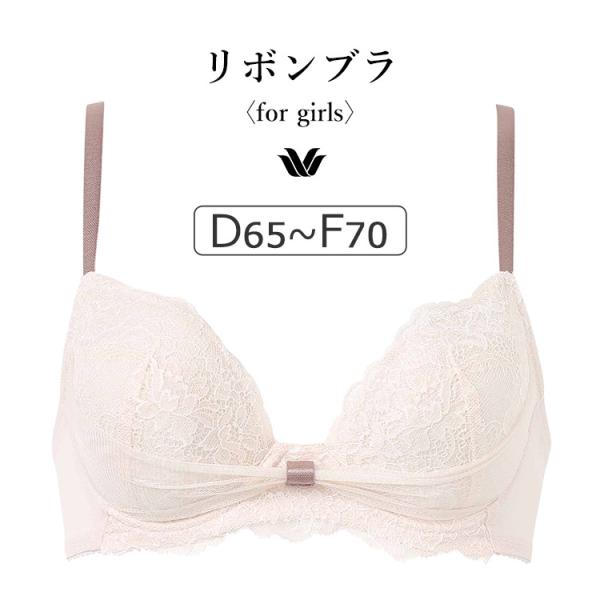 ワコール ファーストリボンブラ BRB409シリーズ ブラジャー単品 DEFカップ アンダー65/7...