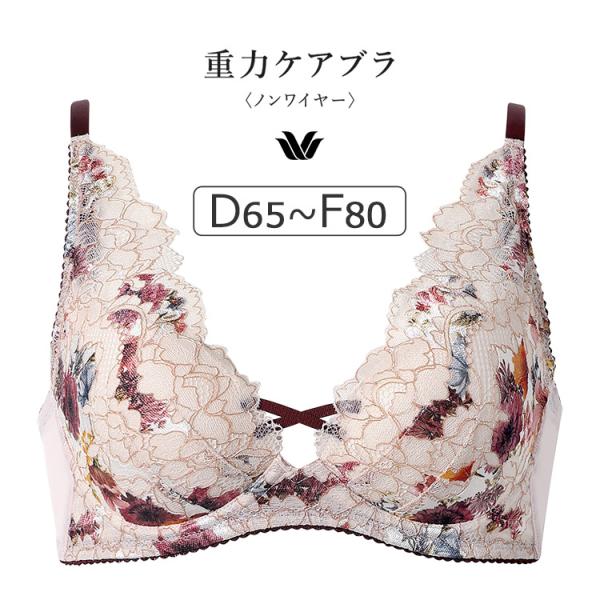 ワコール 重力ケアブラ BXB194シリーズ ノンワイヤーブラ DEFカップ アンダー65/70/7...