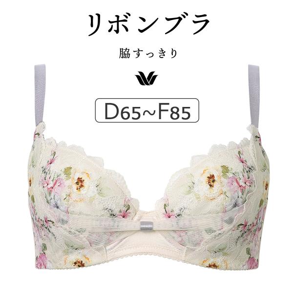 ワコール リボンブラ 脇すっきり BXB423シリーズ ブラジャー単品 DEFカップ アンダー65/...