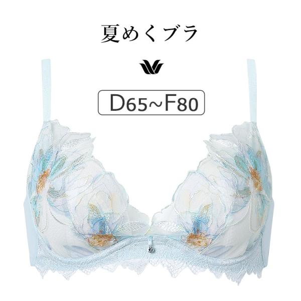 ワコール 夏めくブラ BXB485シリーズ ブラジャー単品 DEFカップ アンダー65/70/75/...