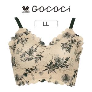 ワコール GOCOCi  カップ付きハーフトップ ブラレット LL CGG297｜inw