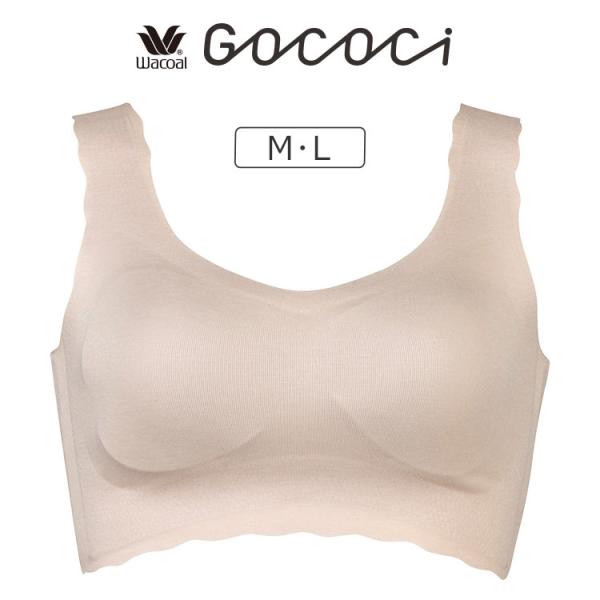 ワコール GOCOCi 綿混ウォーム パッド入りハーフトップ 全3色 M/L CGG560