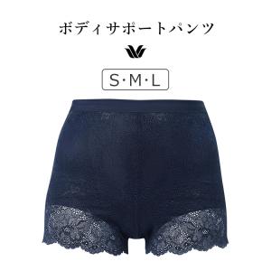 ワコール ボディサポートパンツ ＋PANTS ショートガードル レーシィタイプ ジャストウエスト ショート丈 S/M/L GRC630