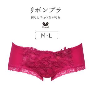 ワコール リボンブラ 胸もとフィットながもち BRB410シリーズ ボーイレングスショーツ 全2色 M/L PRA610｜inw