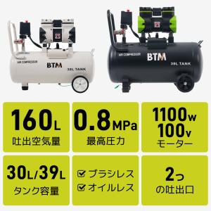 エアーコンプレッサー 2色 30L 39L エ...の詳細画像1
