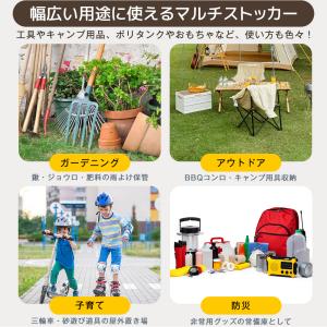収納ベンチ 物置 物置き 屋外 アルミ蓋 大容...の詳細画像2