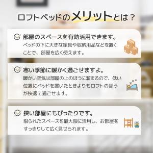 システムベット ロフトベッド パイプベッド シ...の詳細画像3