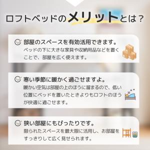 システムベット ロフトベッド シングル デスク...の詳細画像2