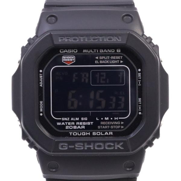 カシオ G-SHOCK スクエア型 タフソーラー マルチバンド6 メンズ 腕時計 ブラック 反転液晶...