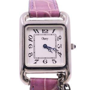 希少 オブレイ シルバーウォッチ