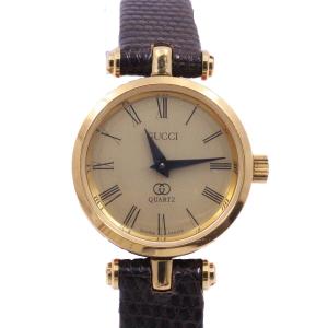 GUCCI グッチ シェリーライン 腕時計 GP 革 レディース 中古