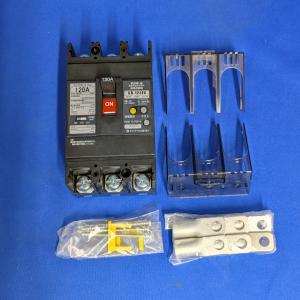 【アウトレット！】GB-123EC 123EC120W24 テンパール 漏電遮断器 3P3E 120A 100/200/500mA AC200-415V 経済タイプ ※長期保管品