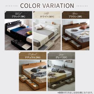 ベッド 収納 ダブルベッド マットレス付き 収...の詳細画像3