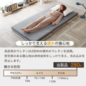 三つ折りウレタンマットレス シングルショート ...の詳細画像5