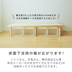 ネルコオリジナル天然木ベッド専用追加脚部 高さ...の詳細画像3