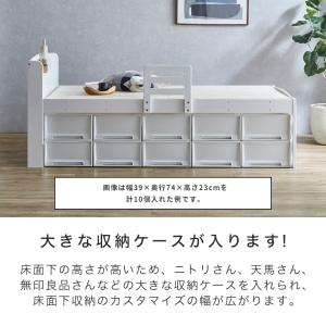 ベッド すのこベッド ハイタイプ シングル フ...の詳細画像3