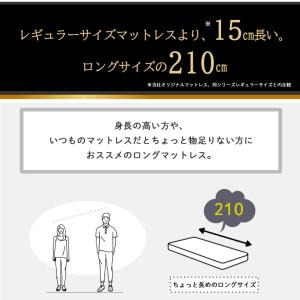 高密度ポケットコイルマットレス セミシングルロ...の詳細画像1