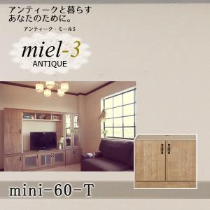 【送料無料】アンティークミール3 【日本製】 mini 60-T ミニタイプキャビネット 幅60cm 扉｜ioo