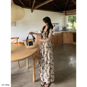 夏ワンピース フレアワンピース キャミソールワ...の詳細画像2
